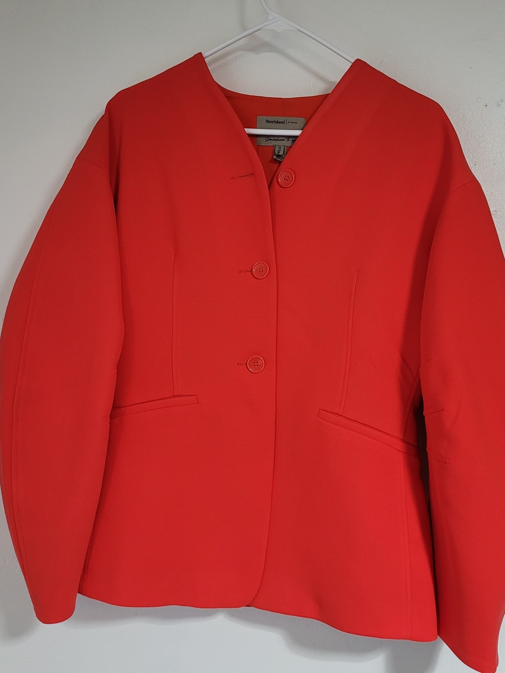 River Island Studios Bright Red Tailored Blazer